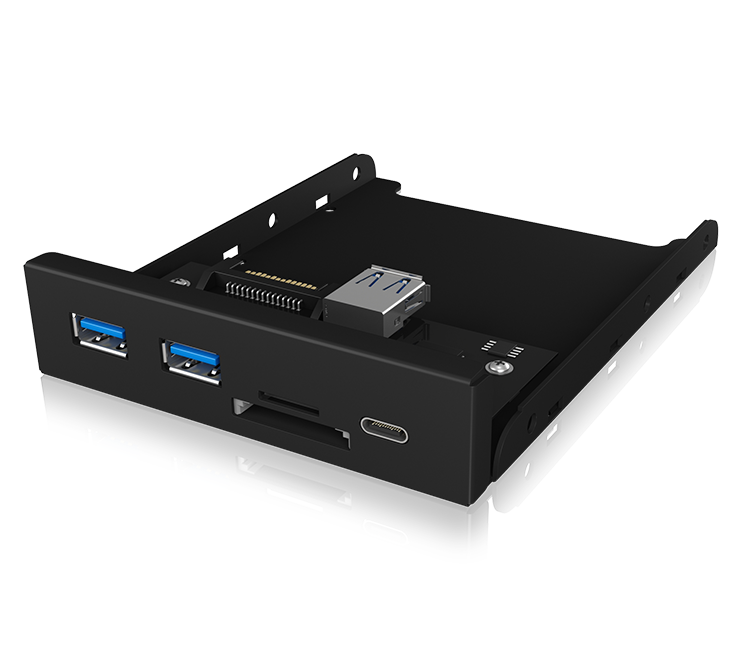 NNEDSZ IB-HUB1417-i3 Frontpanel with USB 3.0 Type-C and Type-A hub with card reader