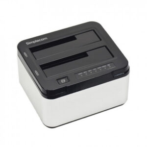 NNEDSZ SD322 Dual Bay USB 3.0 Aluminium Docking Station for 2.5 and 3.5 SATA HDD Silver