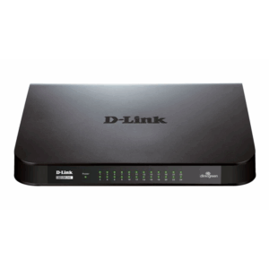 D-Link GO-SW-24G Неуправляем L2 Gigabit Ethernet (10/100/1000) 1U Черен (GO-SW-24G/E)